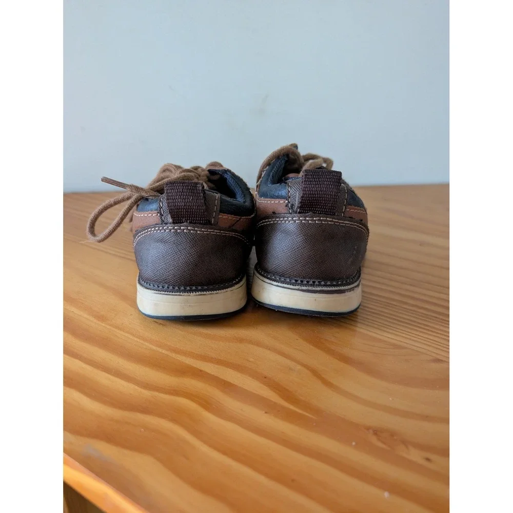 Sonoma Goods for Life Boys Brown Dress Sneakers Lace Up Oxford Shoes Size 12 Med